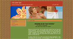 Desktop Screenshot of lilylaserspa.com